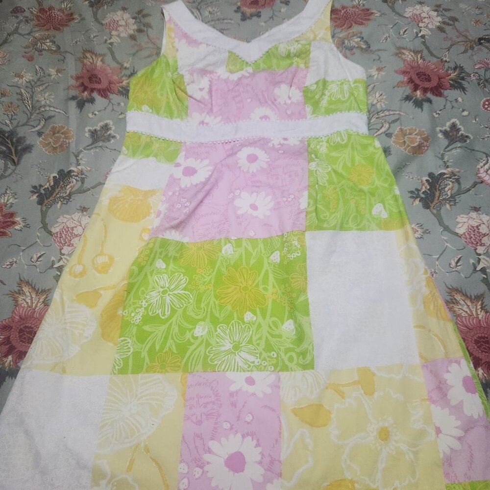 Lilly Pulitzer Del Mar Freshly Picked Dress Multi Color Size 12